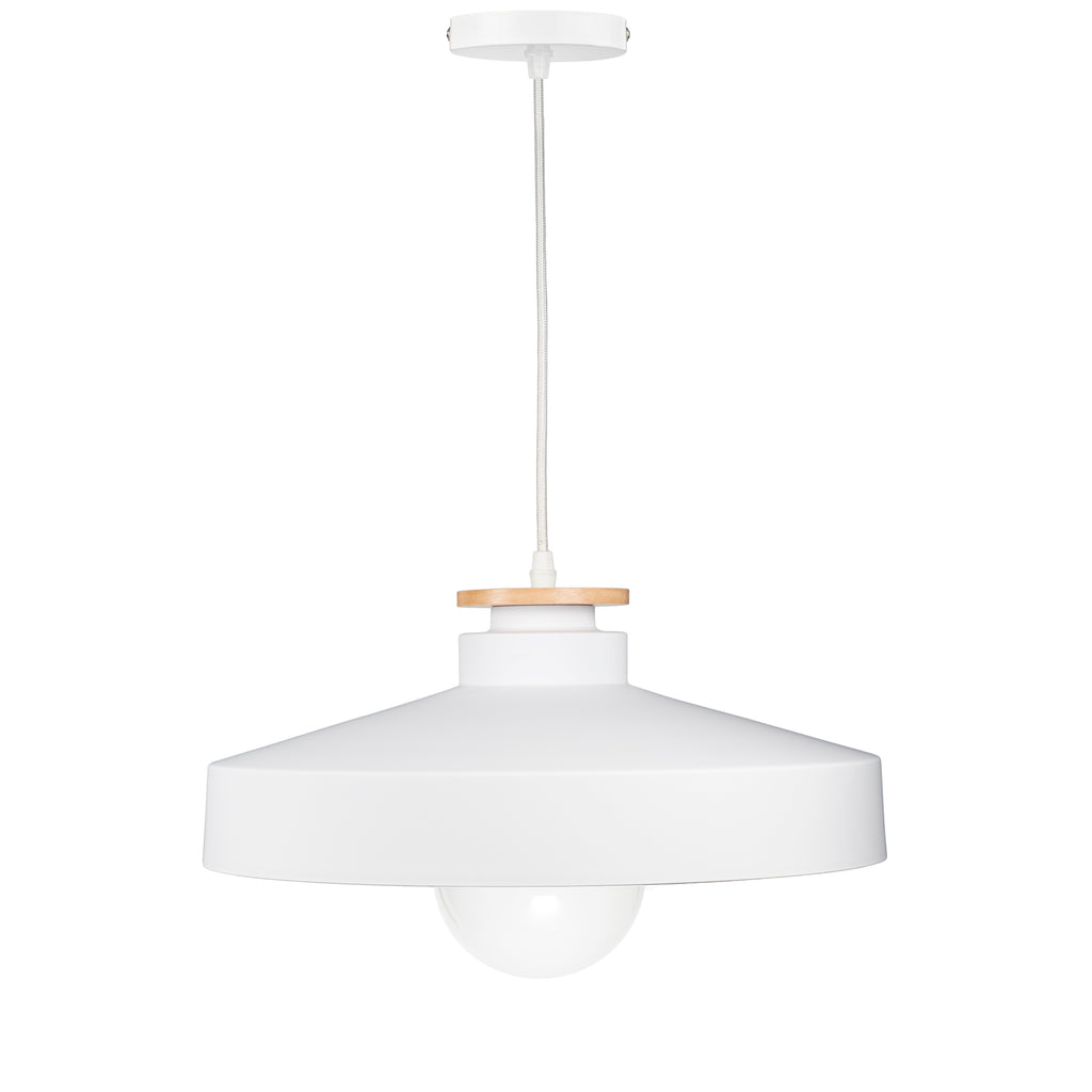 Nordic Bowl pendant light in white