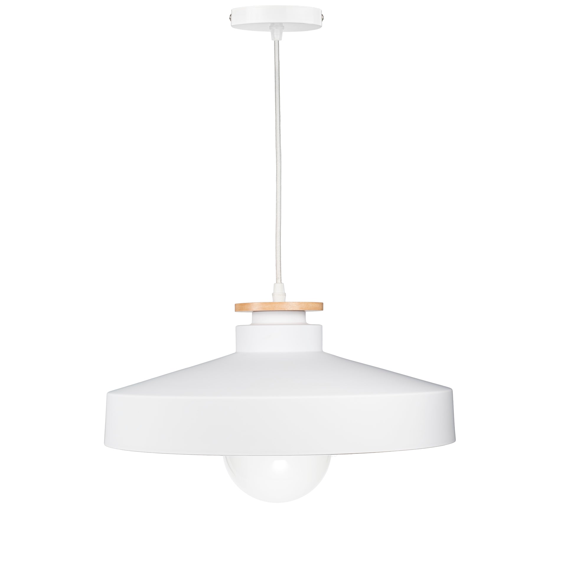 Nordic Bowl pendant light in white