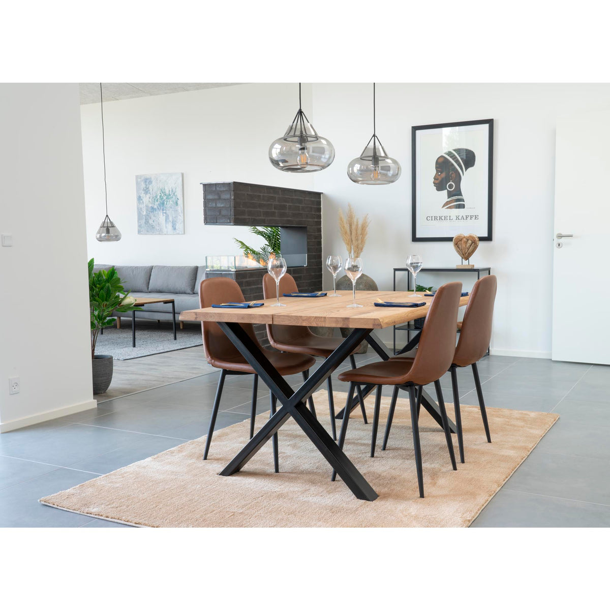 Stockholm Dining Chair — Brown