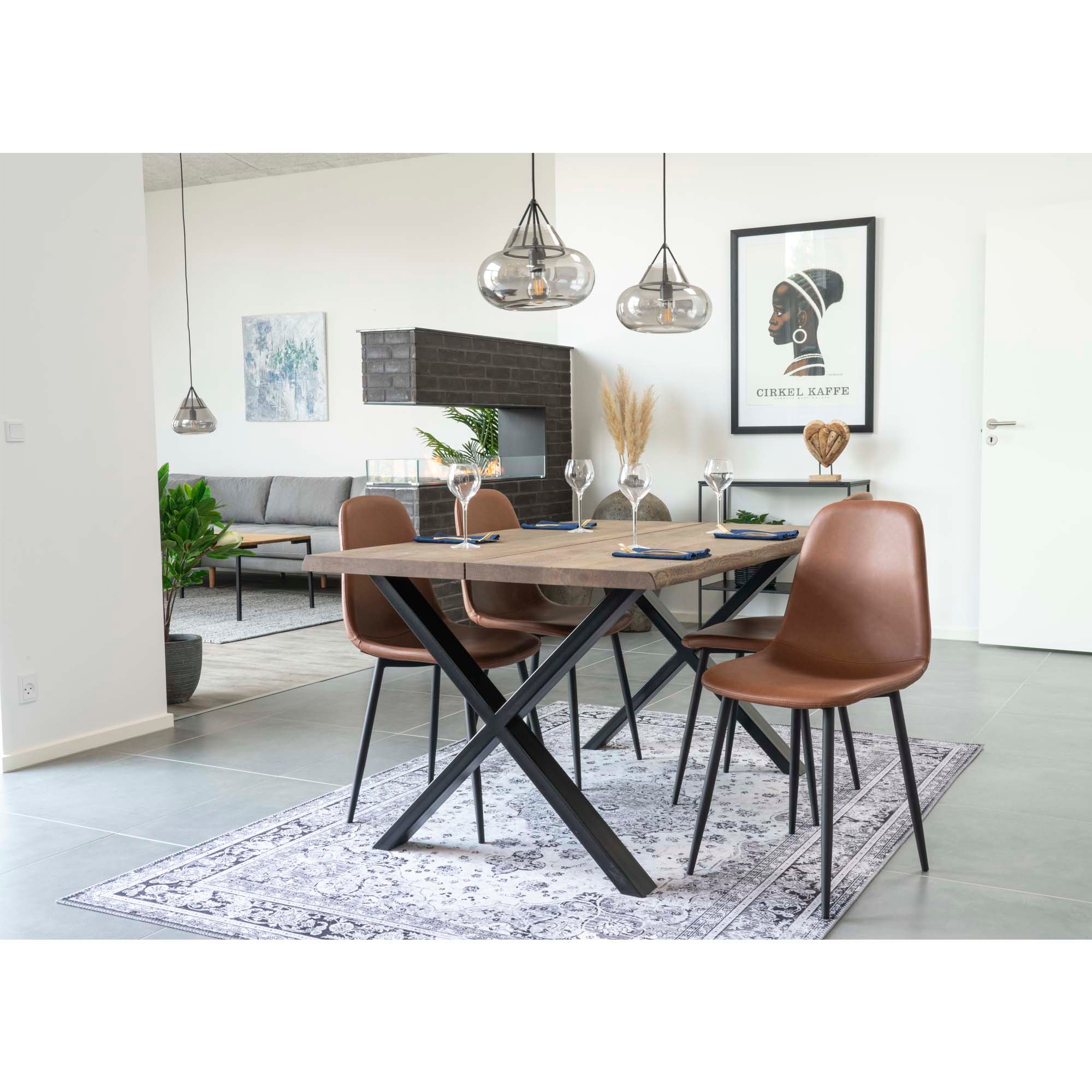 Stockholm Dining Chair — Brown