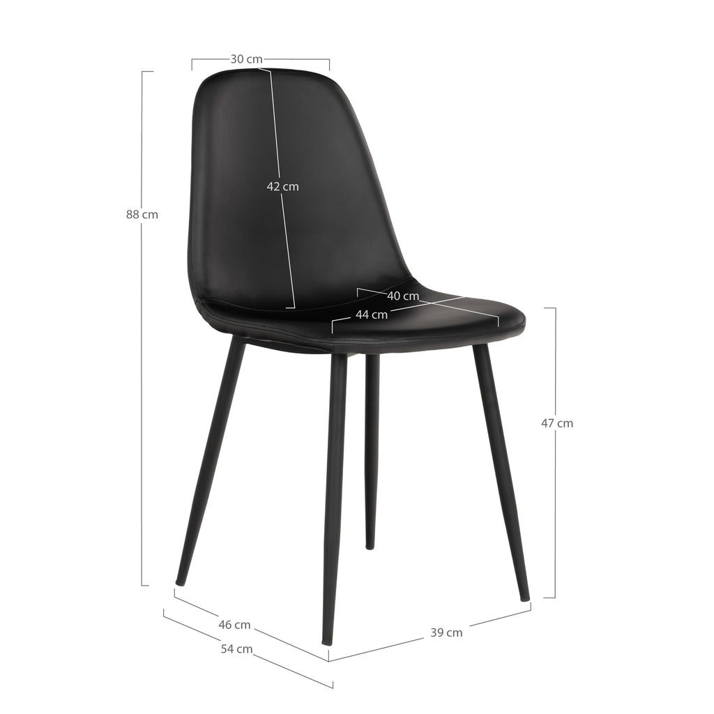 Stockholm Dining Chair — Black