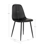 Stockholm Dining Chair — Black