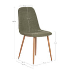 Stockholm Dining Chair — Dark Green