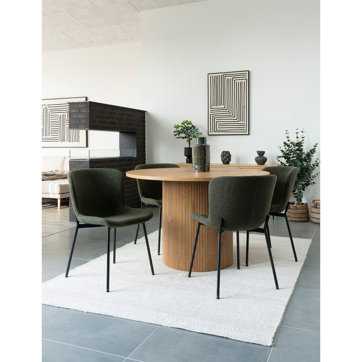 Maceda Dining Chair — Dark Green