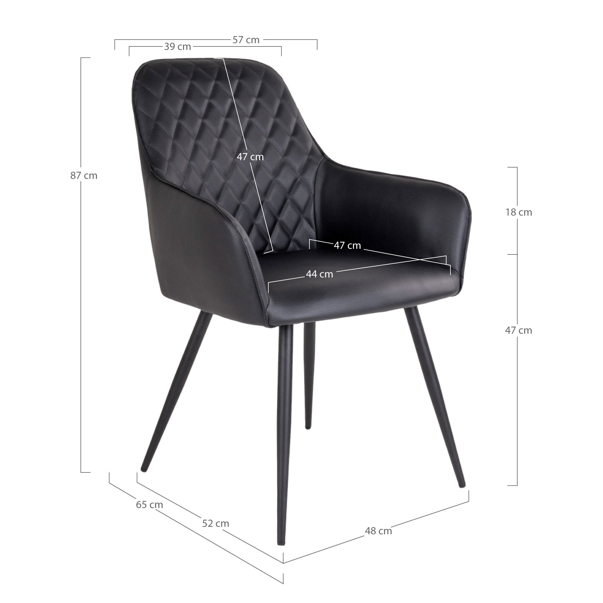 Harbo Dining Chair — Black