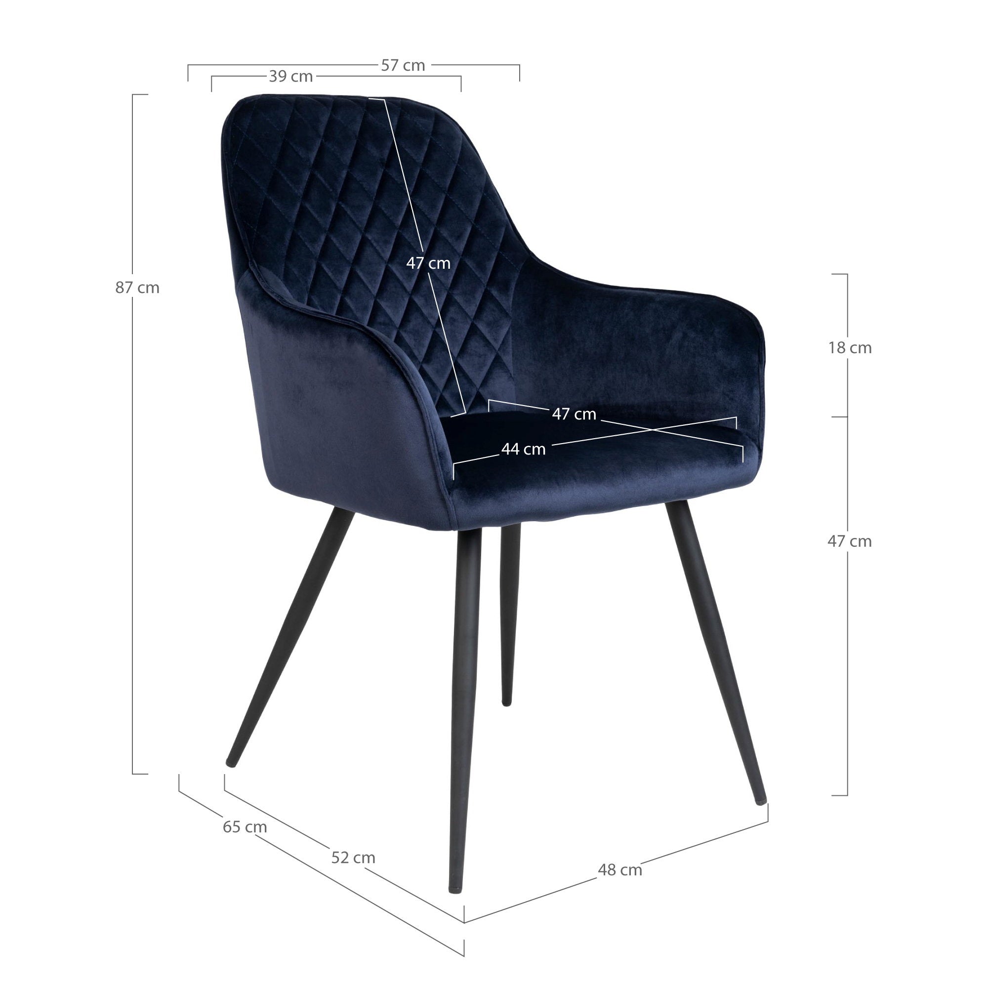 Harbo Dining Chair — Blue