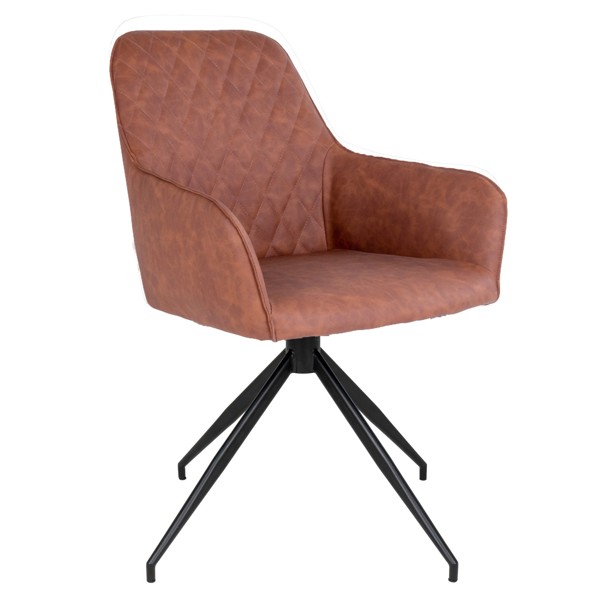 Harbo Dining Chair with swivel — Brown
