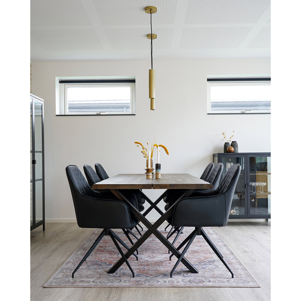 Harbo Dining Chair with swivel — Black