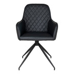 Harbo Dining Chair with swivel — Black