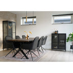 Harbo Dining Chair with swivel — Black