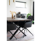 Harbo Dining Chair with swivel — Black