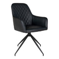 Harbo Dining Chair with swivel — Black