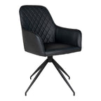 Harbo Dining Chair with swivel — Black
