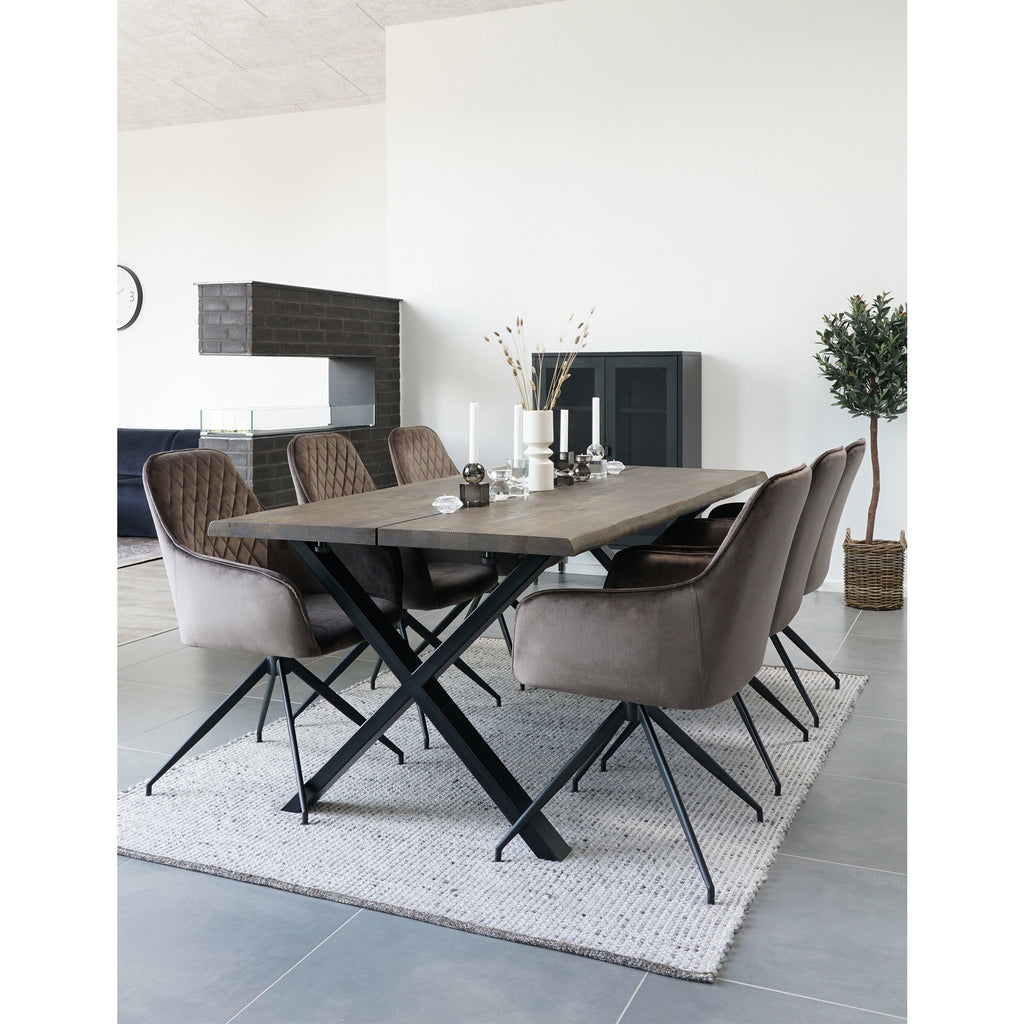 Harbo Dining Chair with swivel — Light Brown