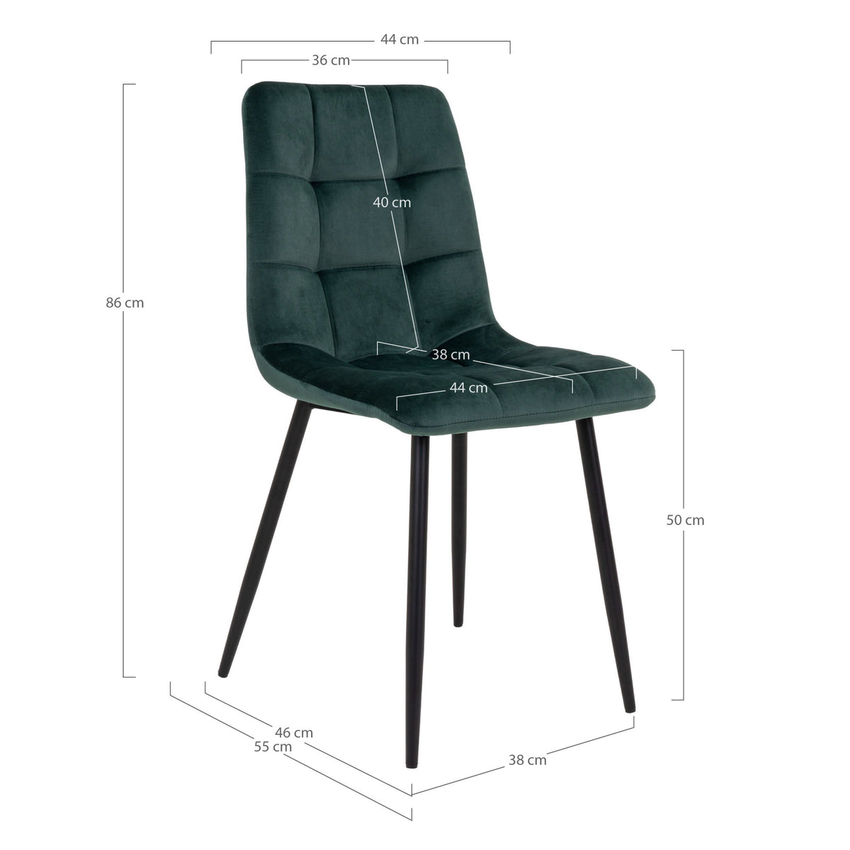 Middelfart Dining Chair — Dark Green