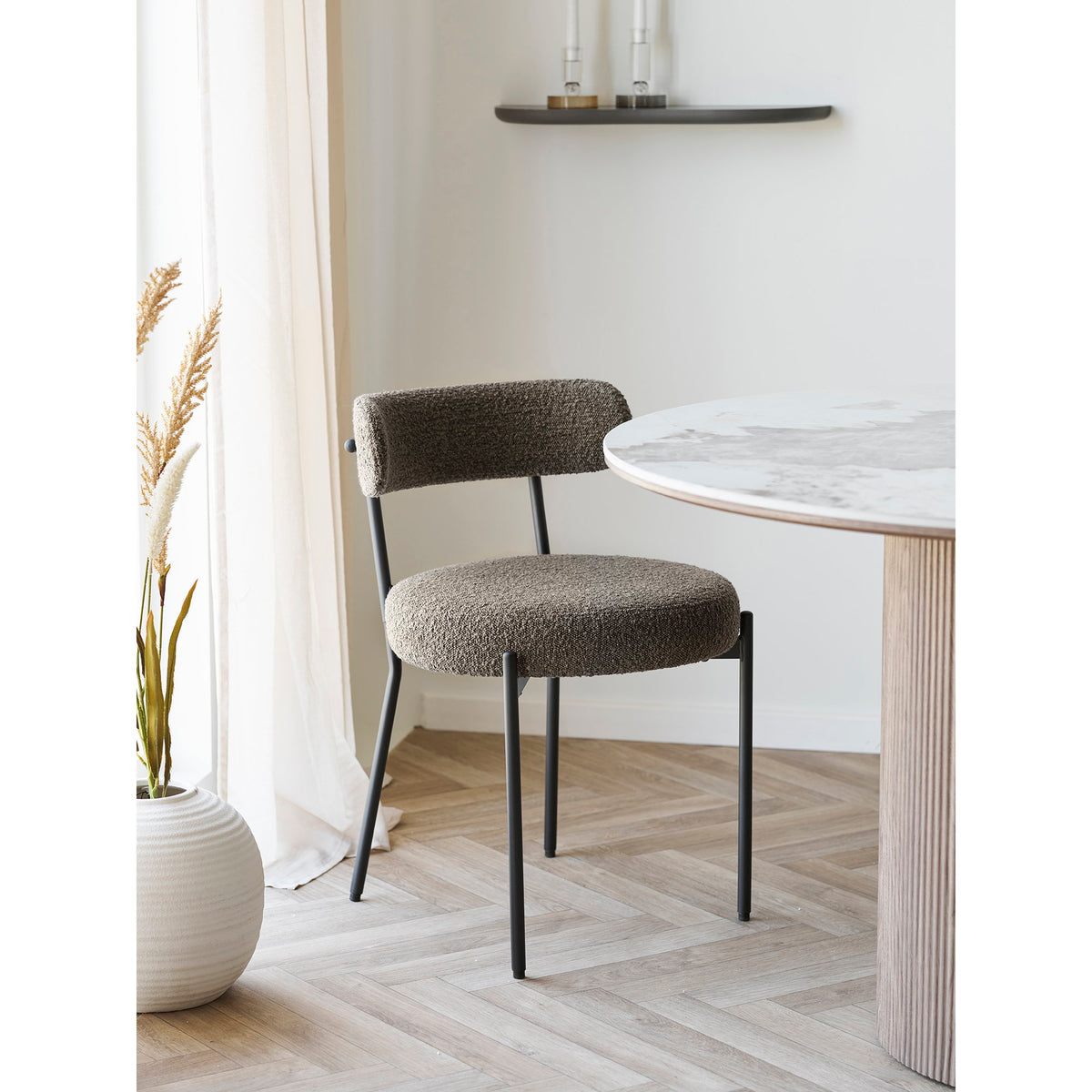 Badalona Dining Chair — Brown