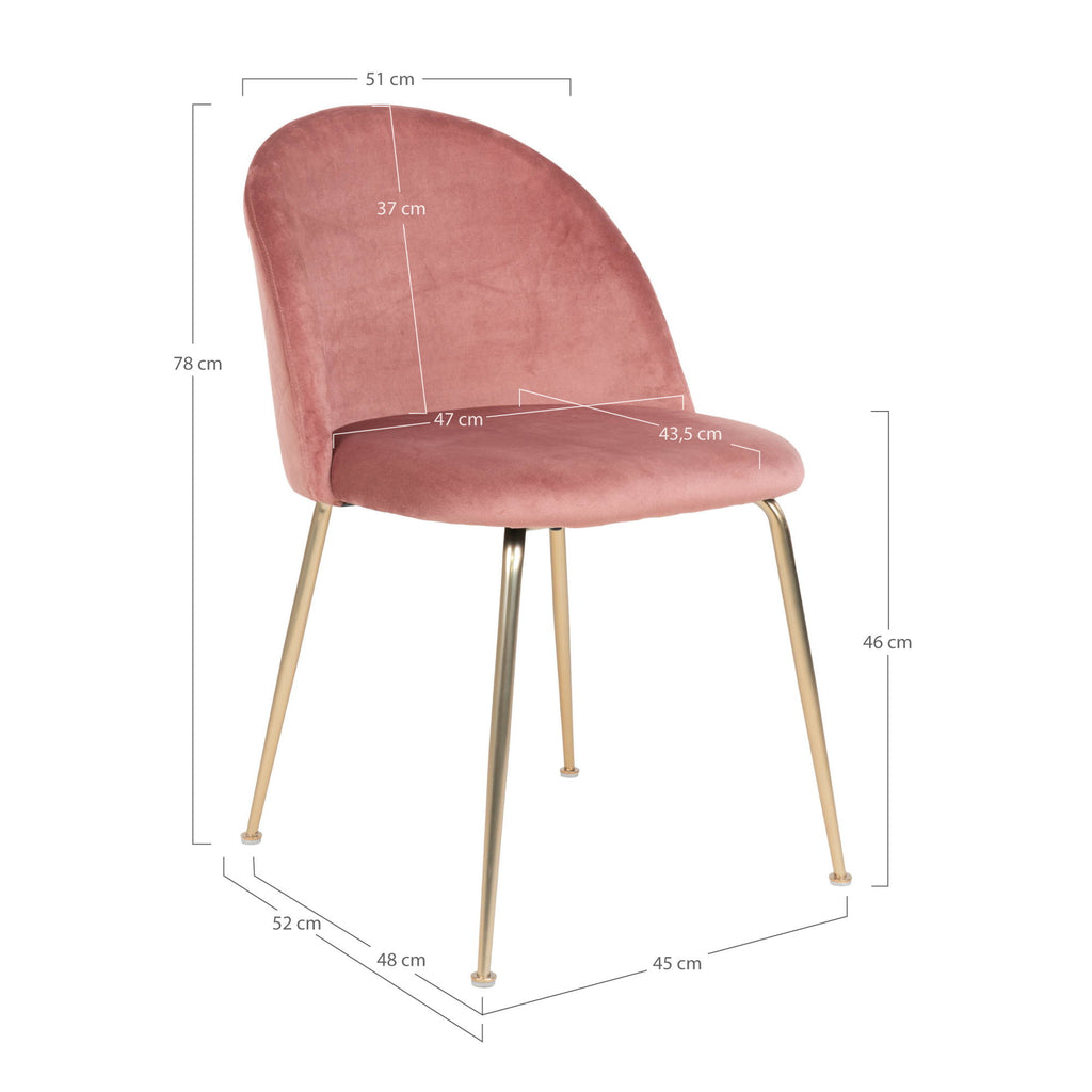 Geneve Dining Chair — Rose