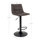 Middelfart Bar Chair — Grey