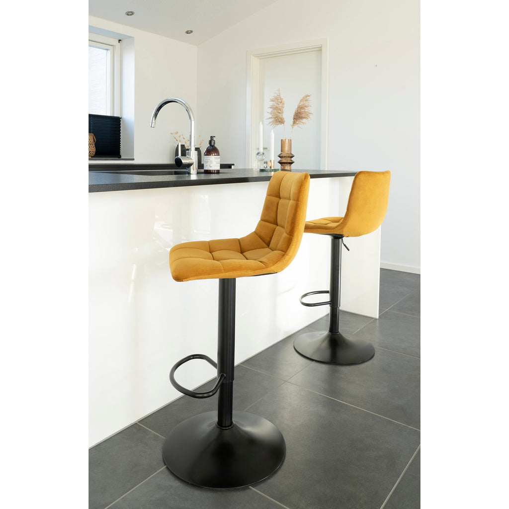 Middelfart Bar Chair — Mustard Yellow