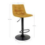 Middelfart Bar Chair — Mustard Yellow