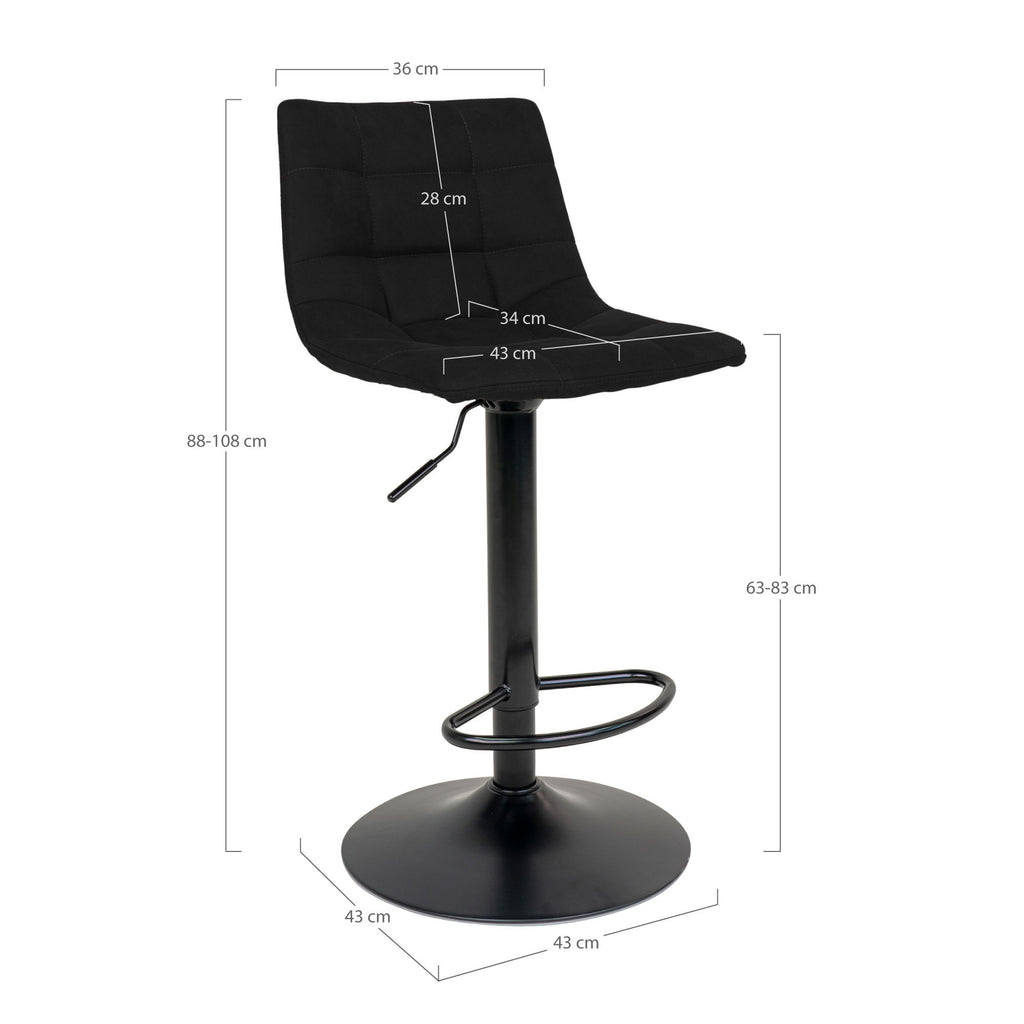 Middelfart Bar Chair — Black
