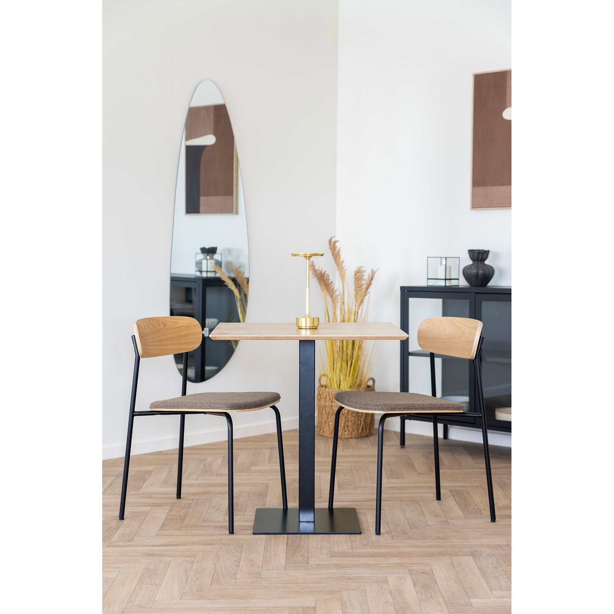 Estepona Dining Chair — Nature / Brown / Black