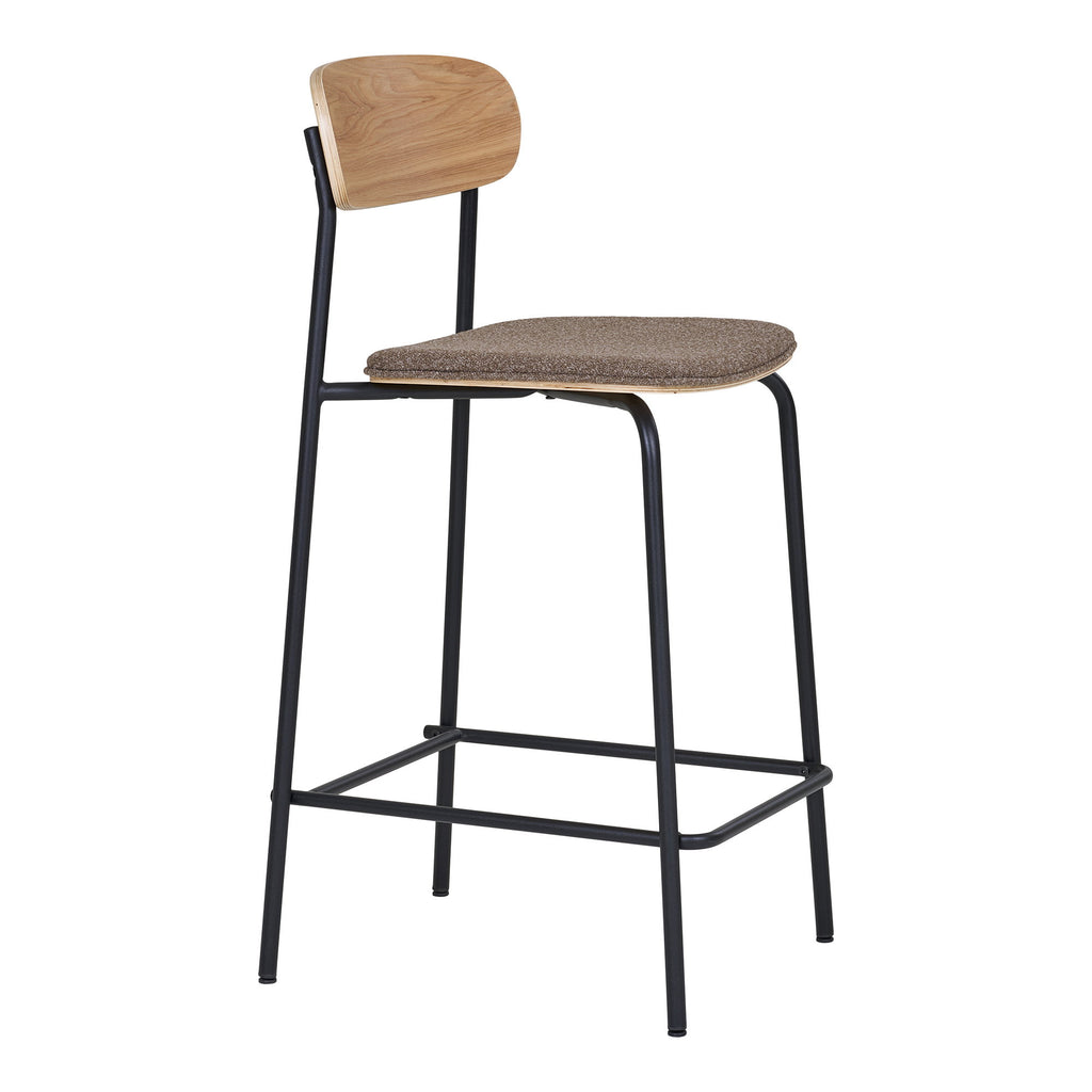 Estepona Counter Chair — Nature / Brown / Black