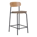 Estepona Counter Chair — Nature / Brown / Black