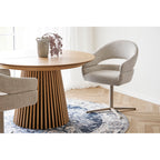 Dover Dining Chair — Beige marbled