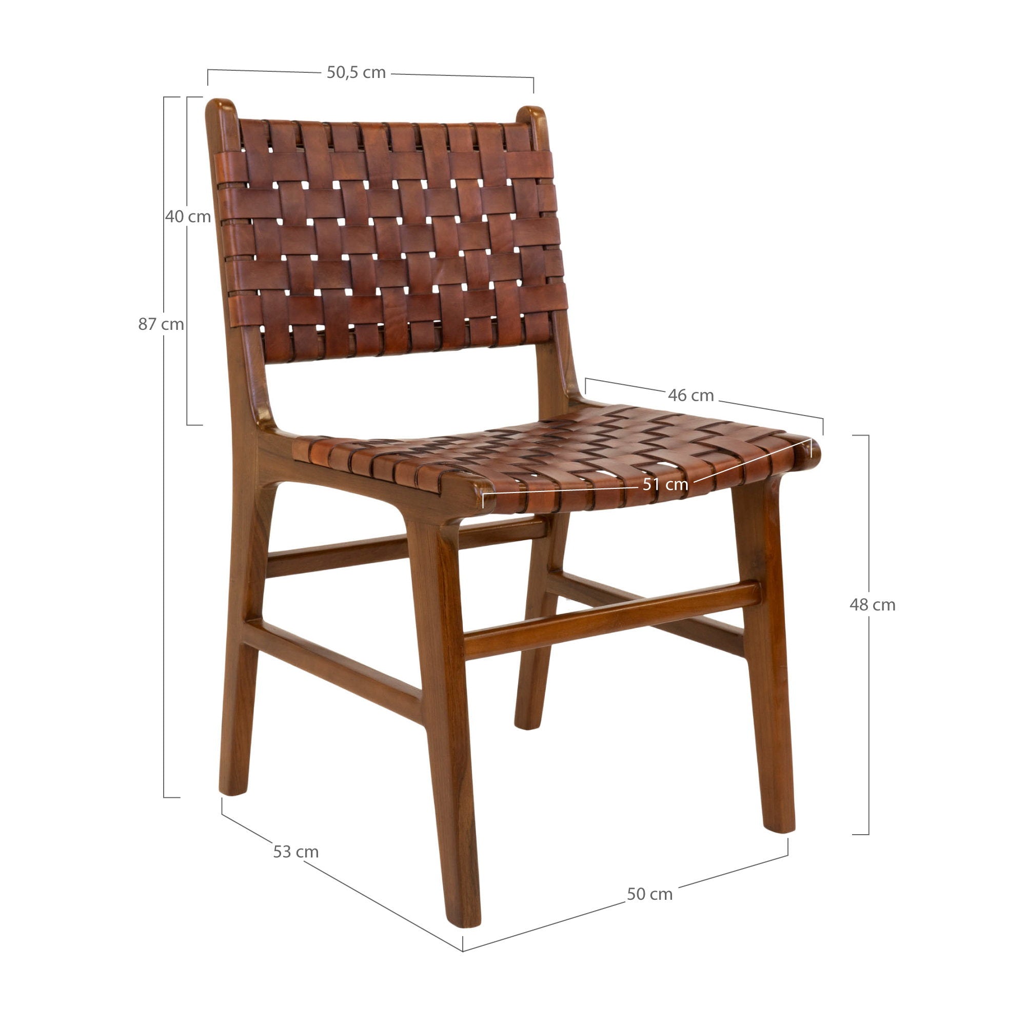Perugia Dining Chair — Brown