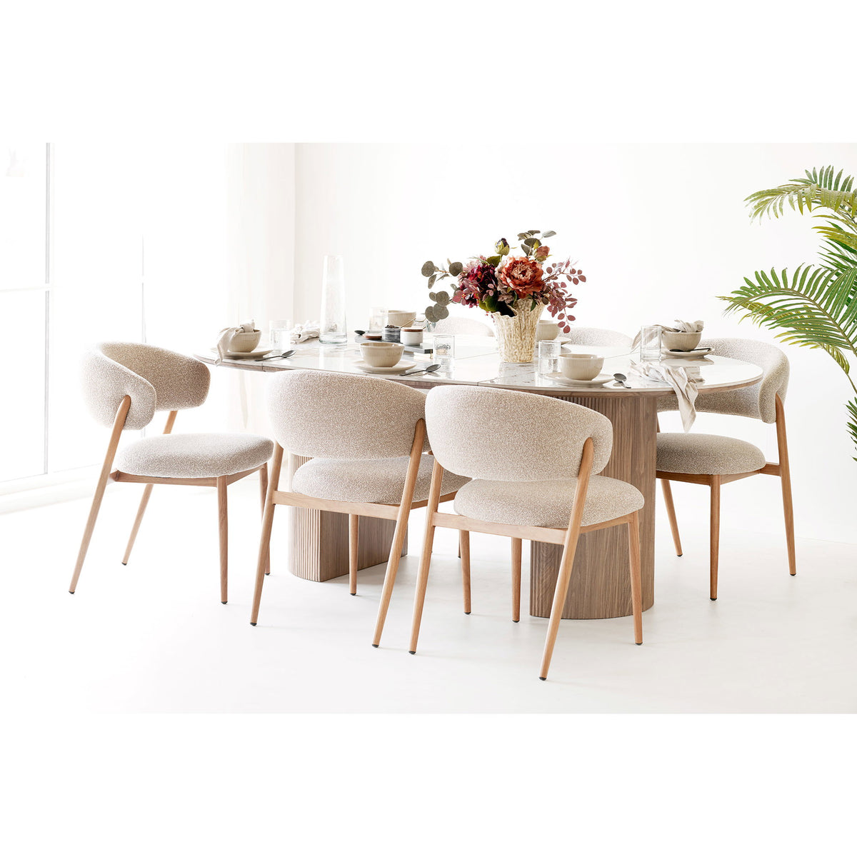 Cavi Dining Chair — Sand / Natural