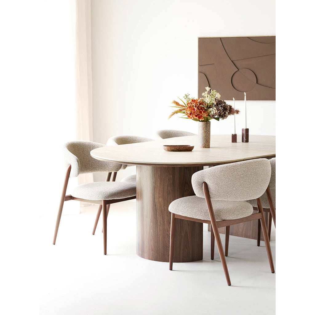 Cavi Dining Chair — Sand / Walnut