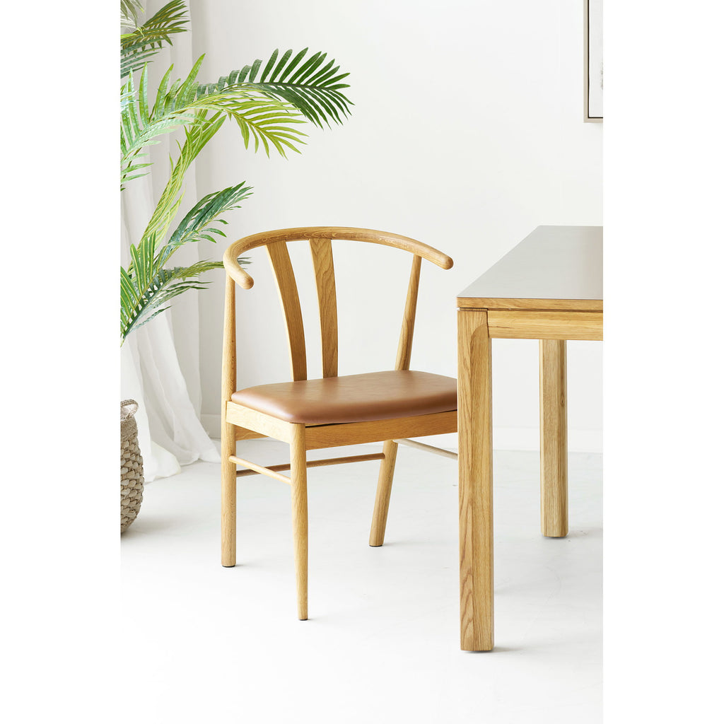 Artenara Dining Chair — Natural / Brown