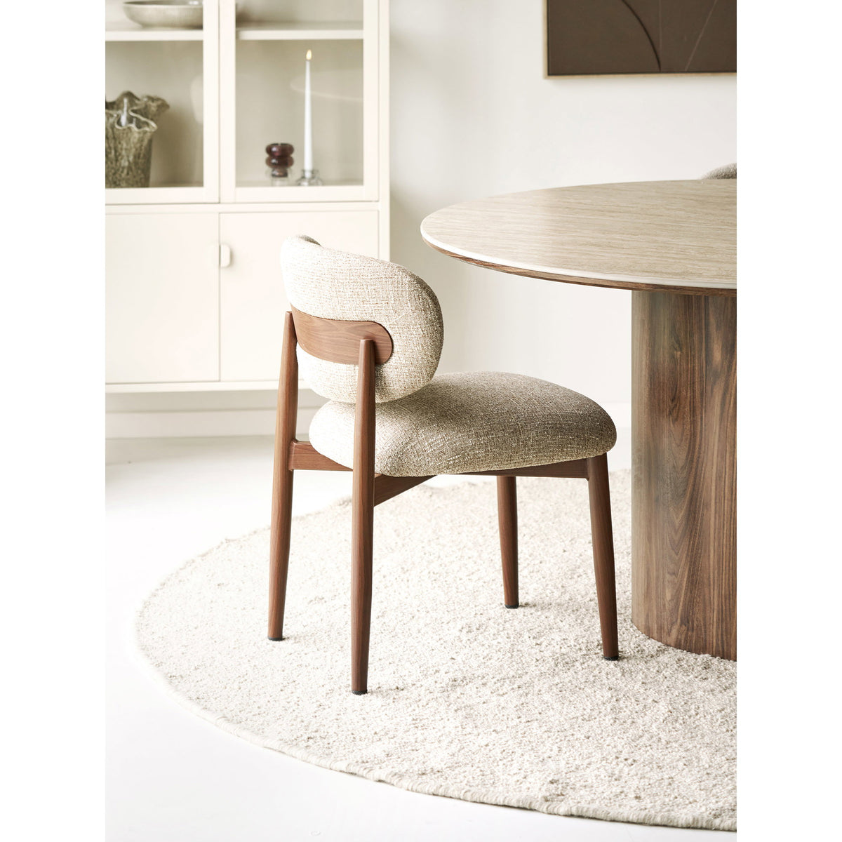 Isola Dining Chair — Light brown / Dark brown