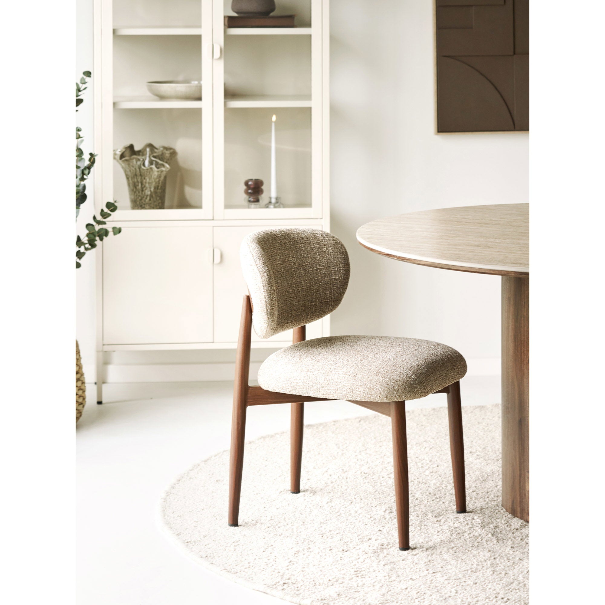 Isola Dining Chair — Light brown / Dark brown