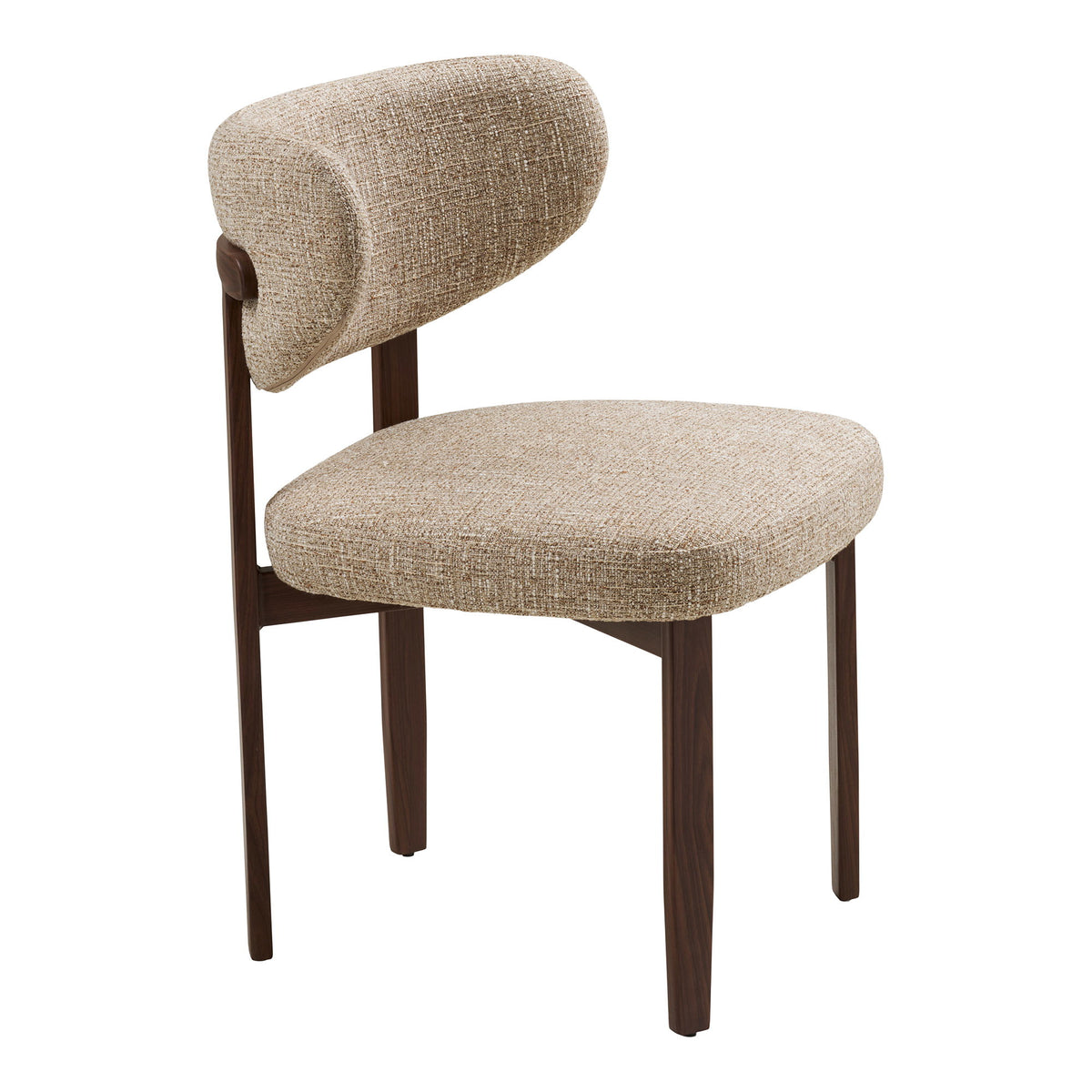 Recco Dining Chair — Light brown / Dark brown