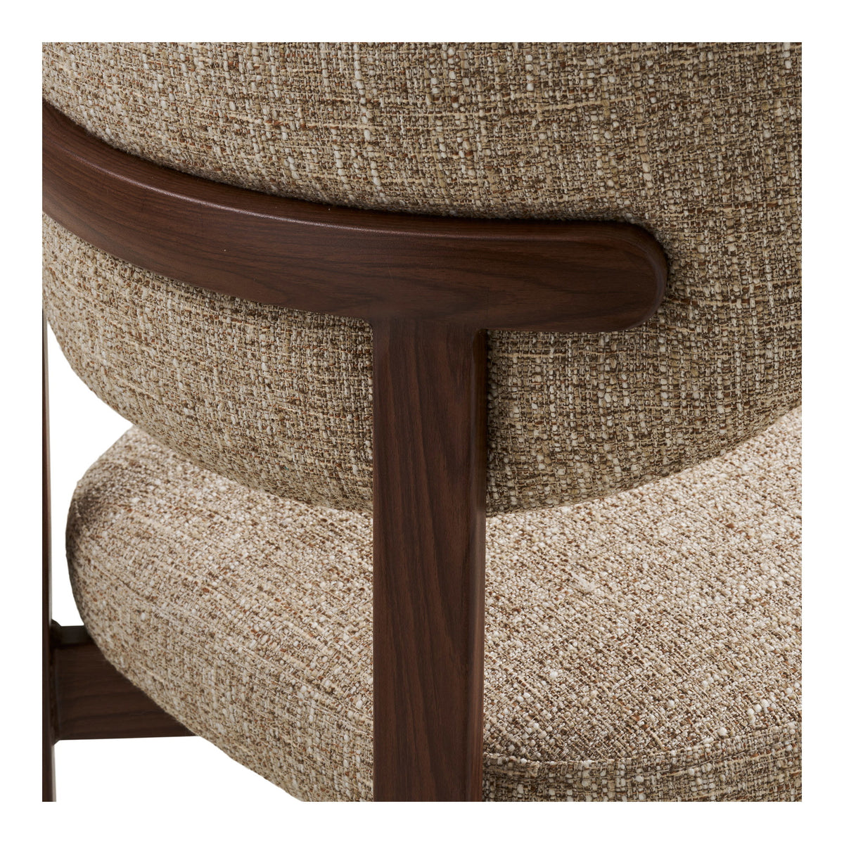 Recco Dining Chair — Light brown / Dark brown