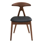 Lanuza Dining Chair — Dark brown / Black