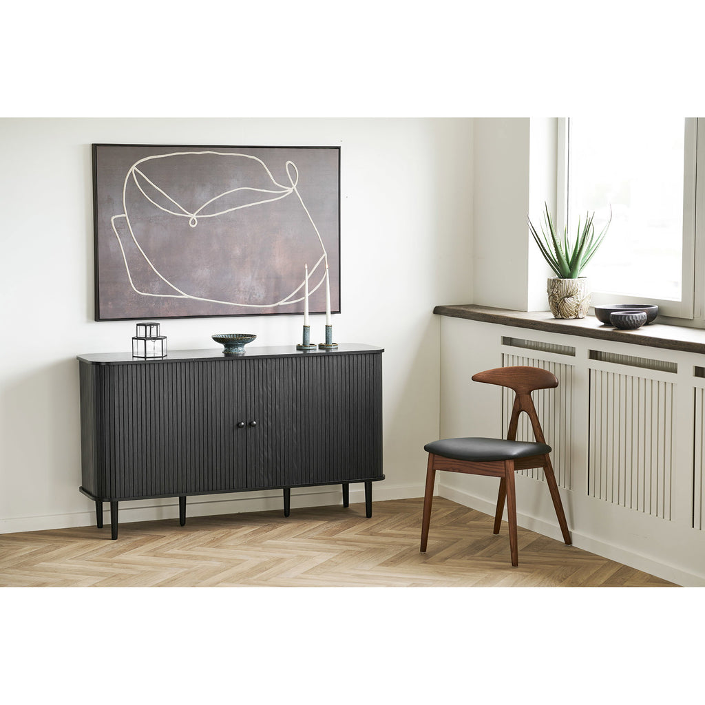 Lanuza Dining Chair — Dark brown / Black
