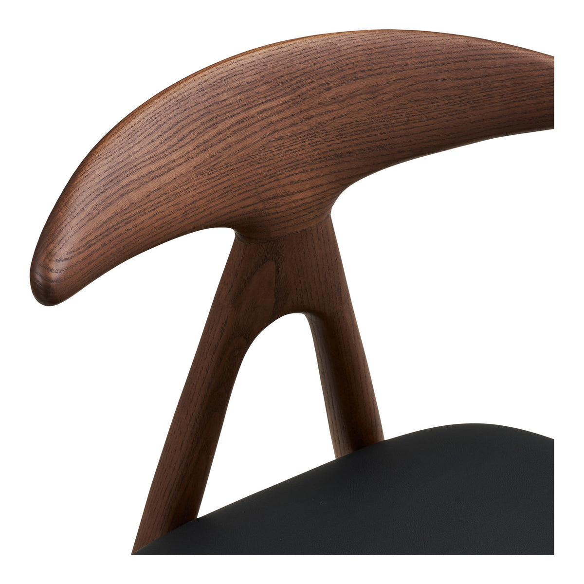 Lanuza Dining Chair — Dark brown / Black