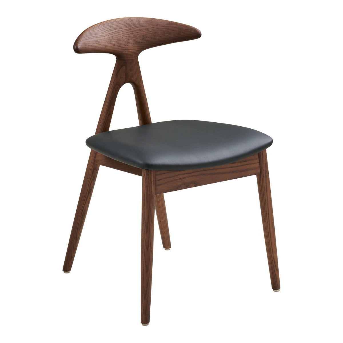 Lanuza Dining Chair — Dark brown / Black