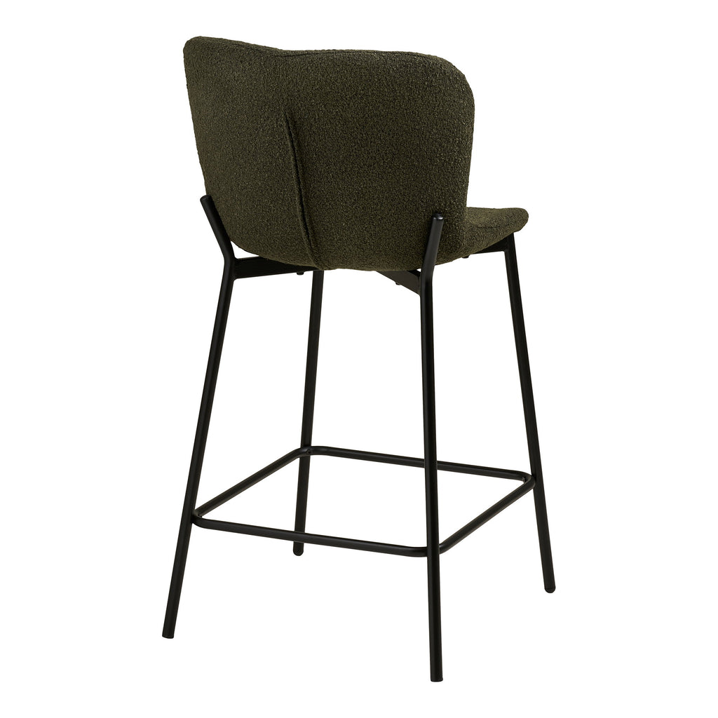 Maceda Counter Chair — Dark Green