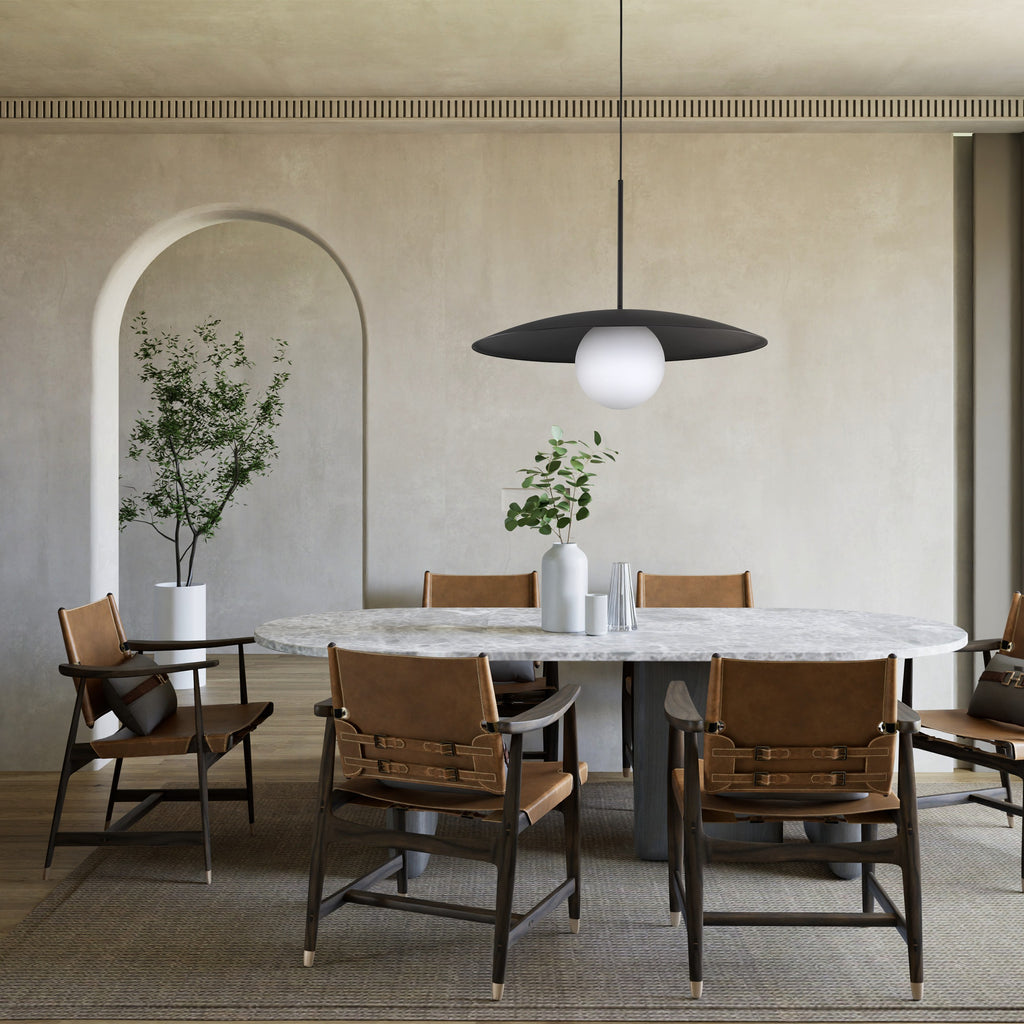 SLATE Pendant Light – Loft Glass Shade 1xE27