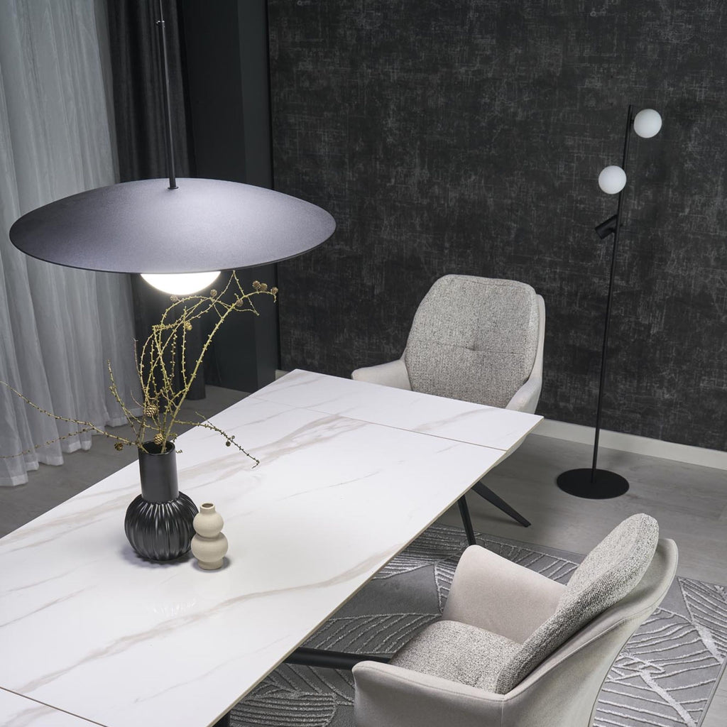 SLATE Pendant Light – Loft Glass Shade 1xE27