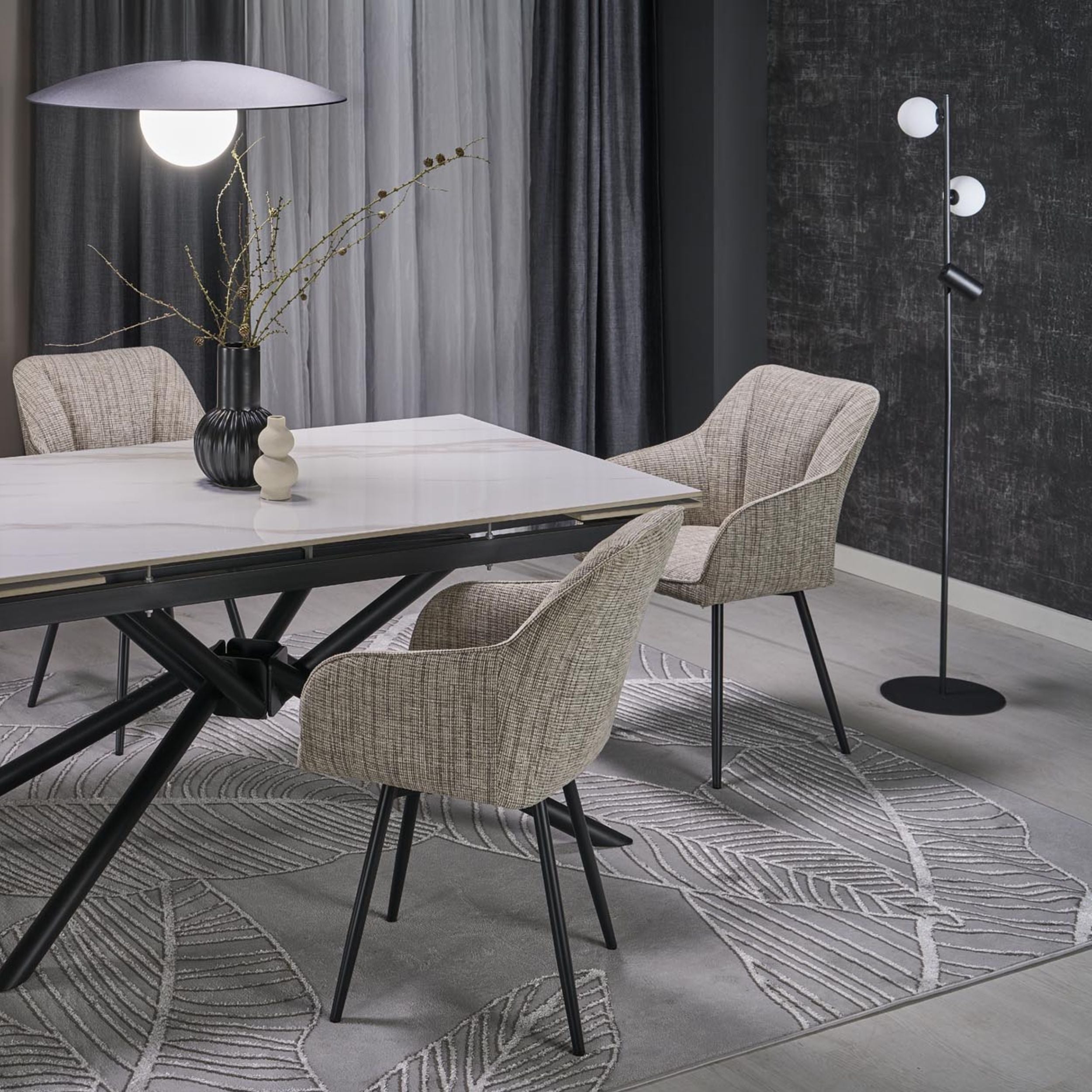SLATE Pendant Light – Loft Glass Shade 1xE27