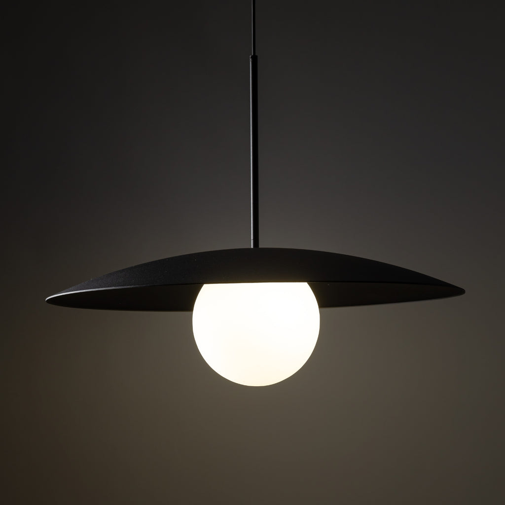 SLATE Pendant Light – Loft Glass Shade 1xE27