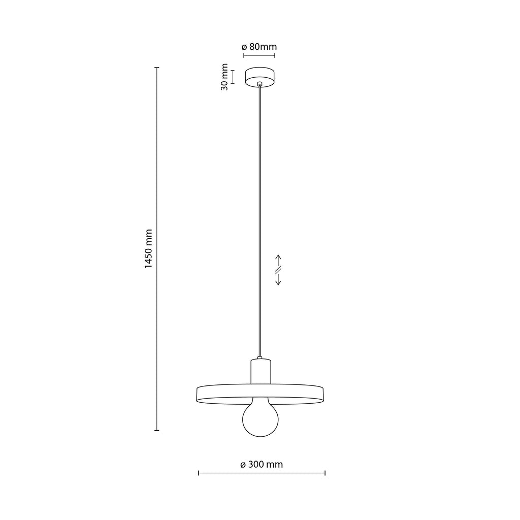 SILA 300 Pendant Light – Modern 1xE27