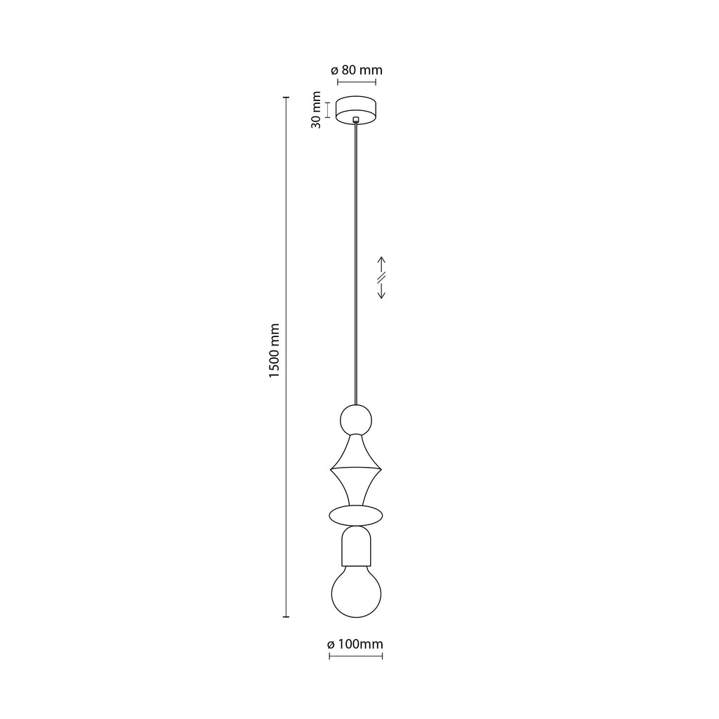 TOWER Pendant Light – Modern 1xE27