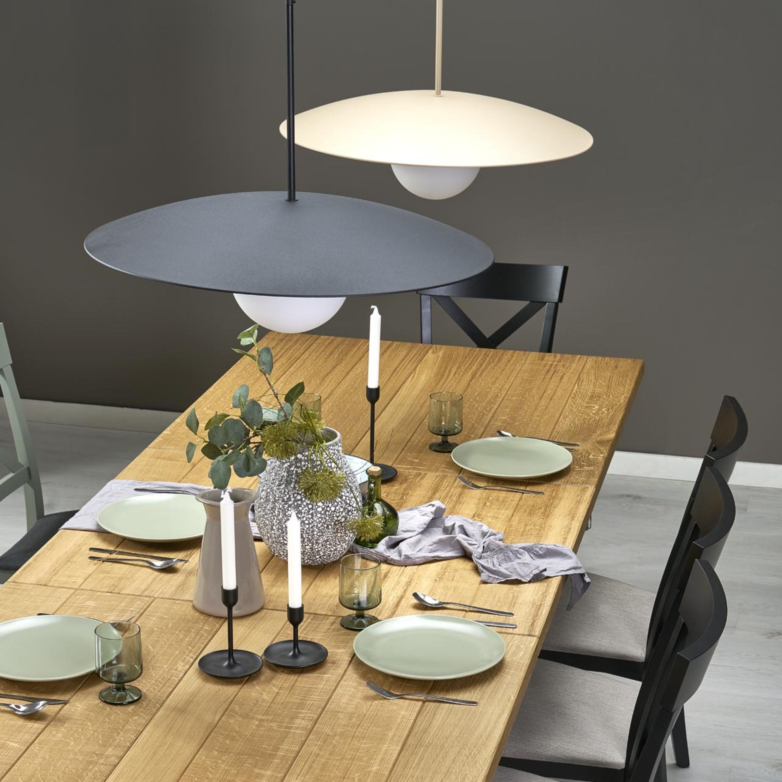 SLATE Pendant Light – Loft Glass Shade 1xE27