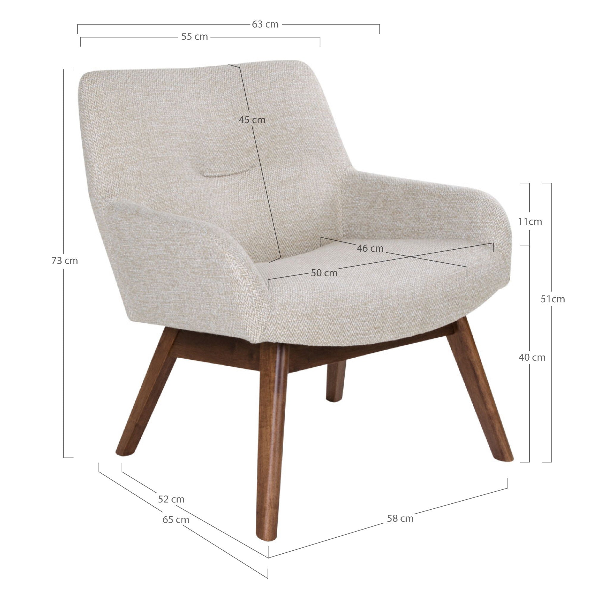 London Lounge Chair — Sand